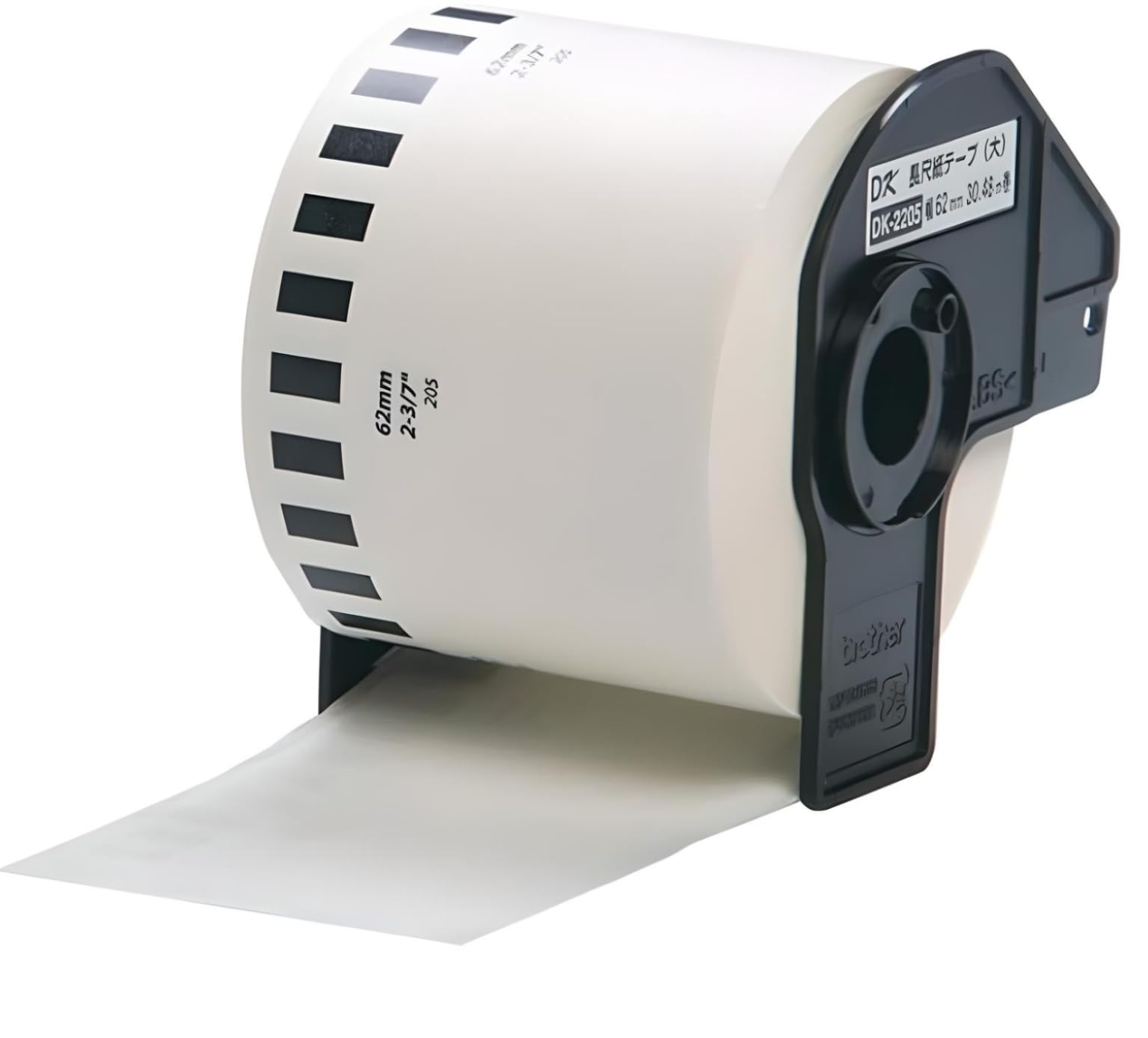 Double Dragon DK-22205 Continuous Paper Label Sticker Roll | 62mm x 30.48m | White