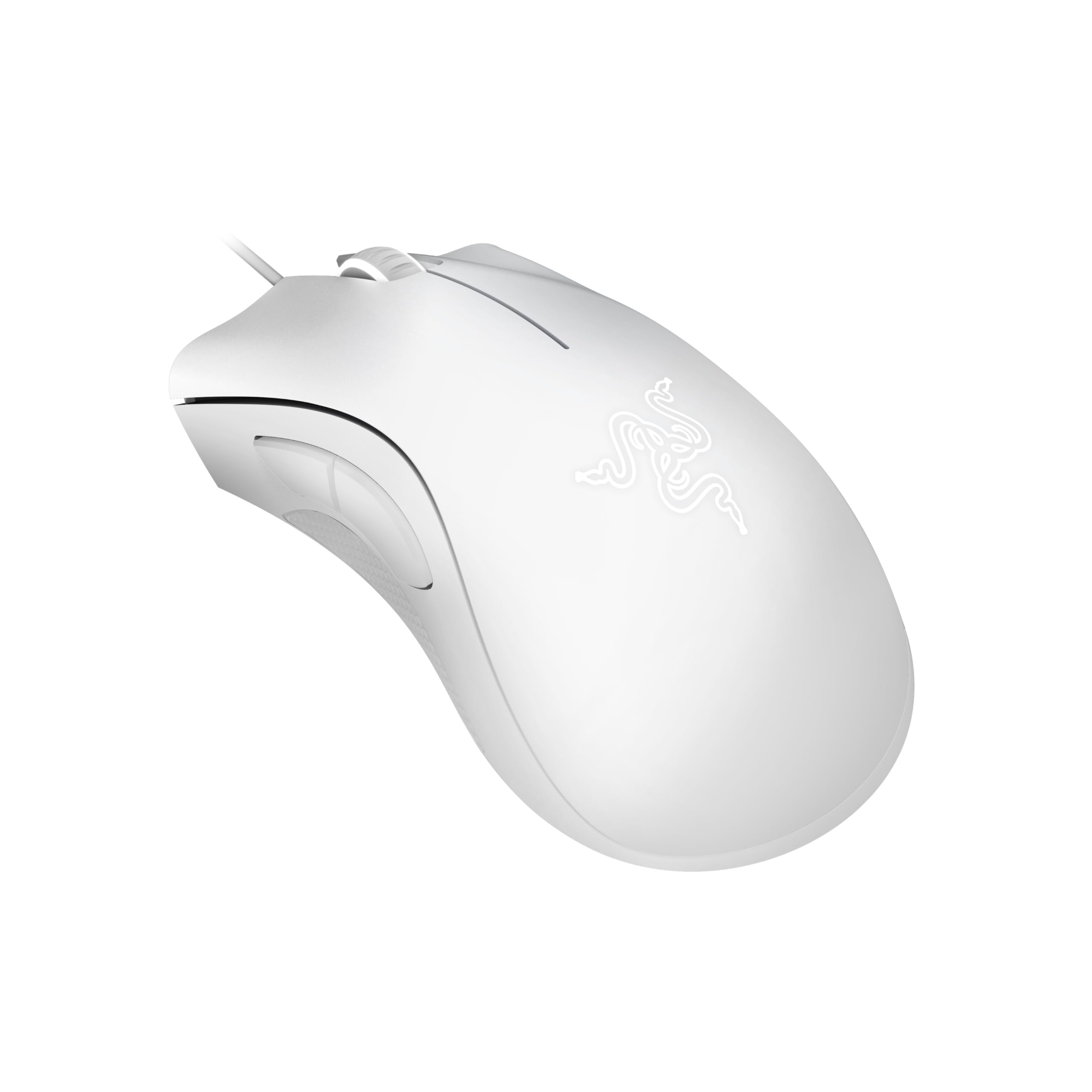 Razer DeathAdder Essential (2021) - Wired Gaming Mouse (Optical Sensor, 6400 DPI, 5 Programmable Buttons, Ergonomic Form Factor) White