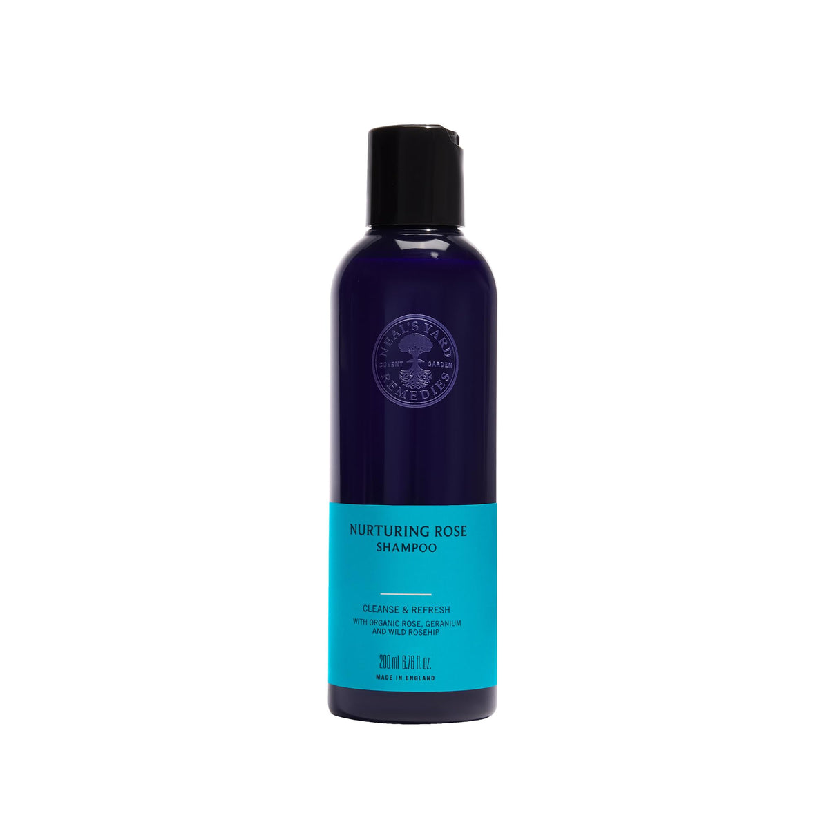 Neal's Yard Remedies Nurturing Rose Shampoo - Smoothens Dry & Damaged Hair, Enhances Shine (200ml)