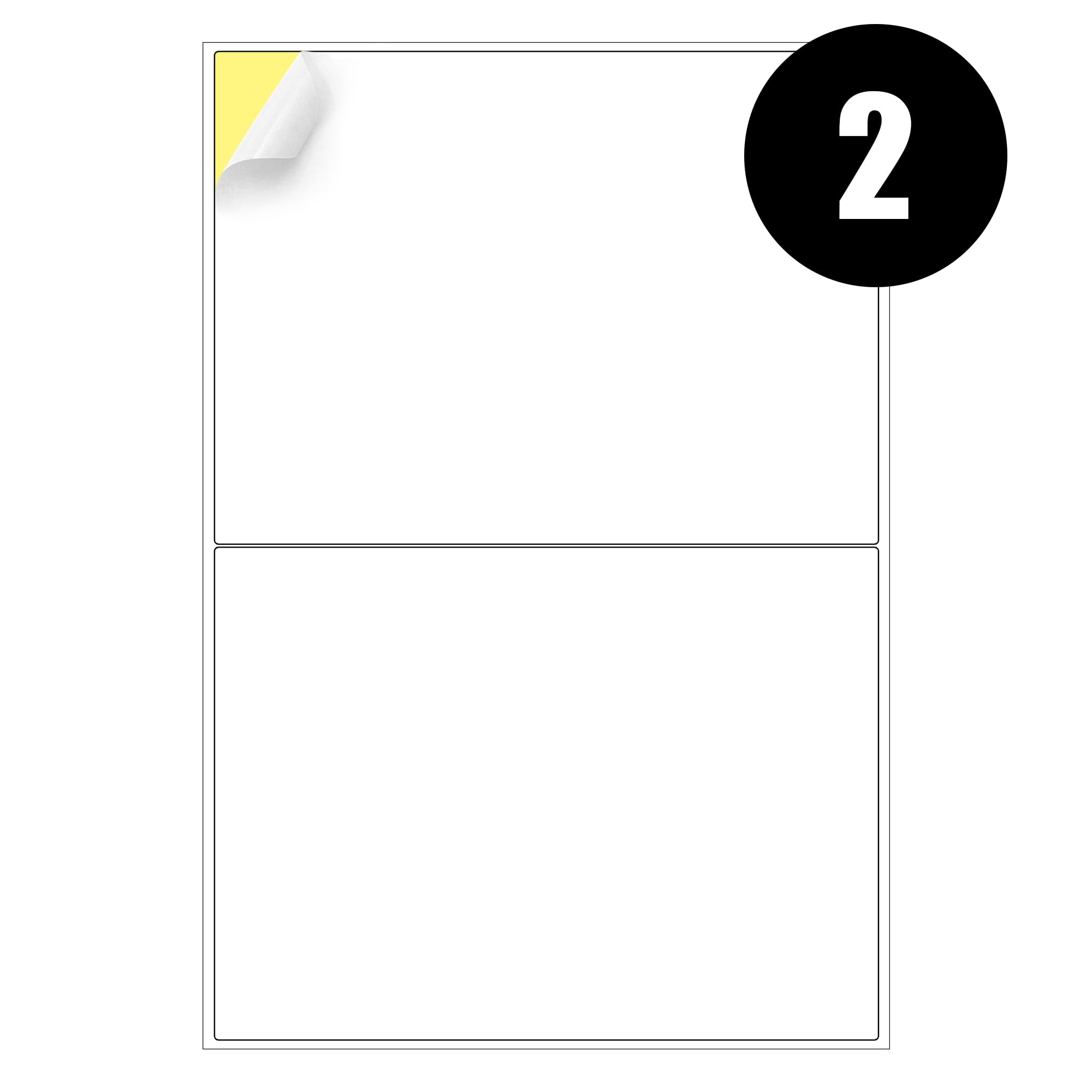 iSOUL Printable Printer Labels - 100 Labels on 50 A4 Sheets, Matte White, Inkjet & Laser Compatible 2