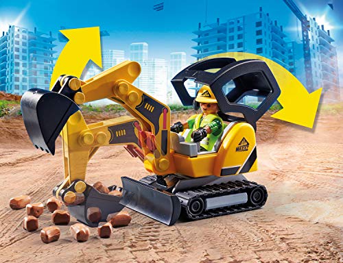 Playmobil 70443 City Action Construcion Piccolo escavatore con benna mobile