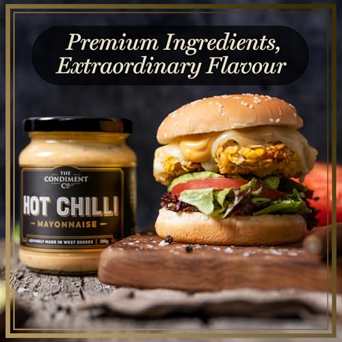 The Condiment Company Hot Chilli Mayonnaise - Creamy Spicy Mayo with Chipotle & Garlic 300g 5