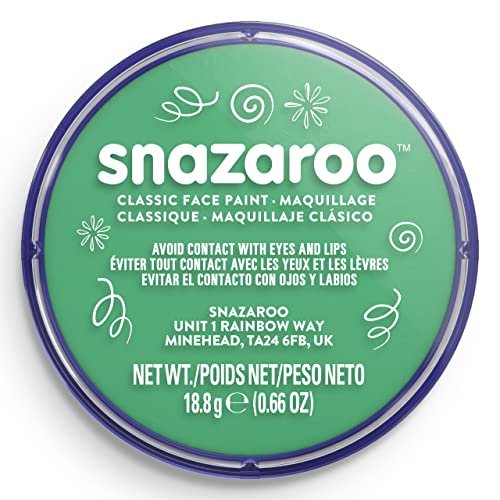 Snazaroo Classic Face and Body Paint - Bright Green (18.8g) 20