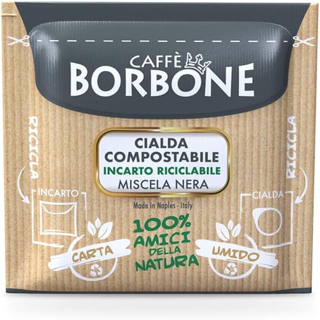 Caffè Borbone Black Coffee Blend - 50 Compostable ESE Pods (dm 44) 5