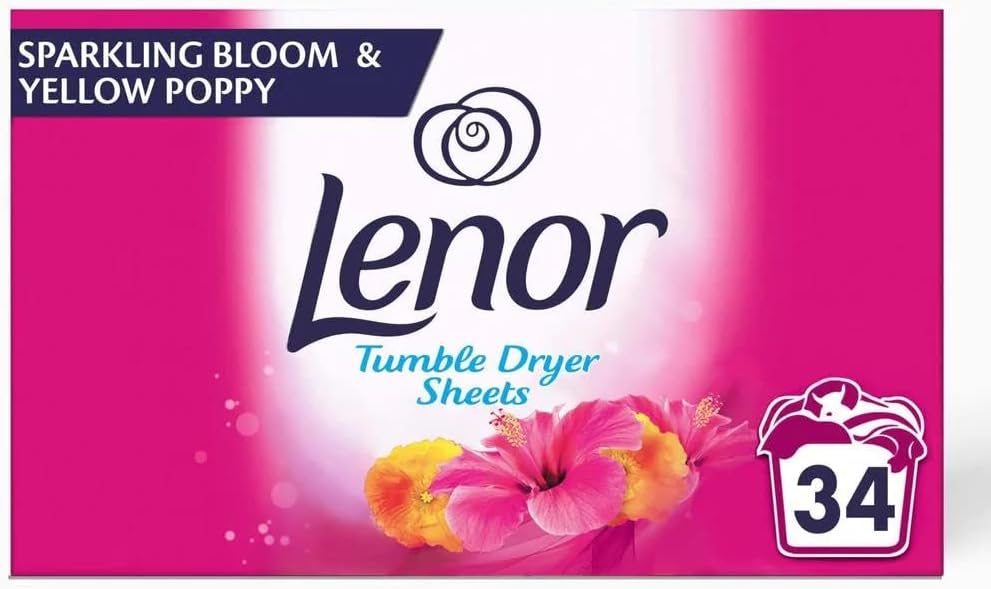 Lenor - Sparkling Bloom Tumble Dryer Sheets (34 Sheets)