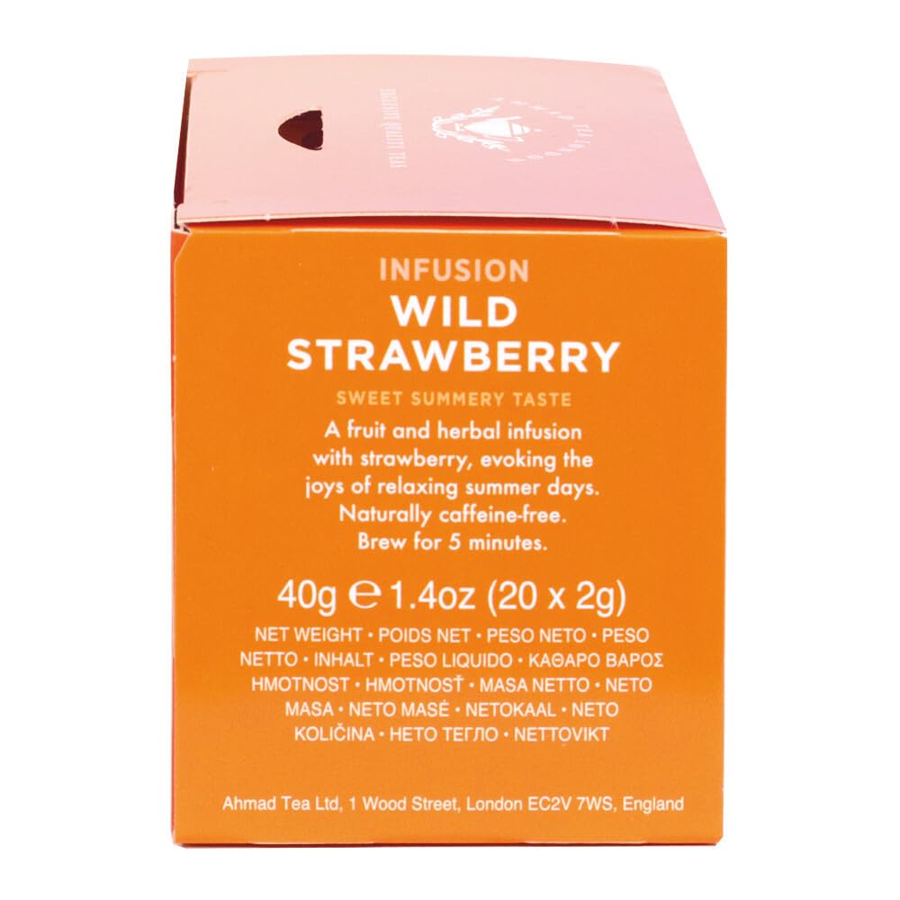 Ahmad Tea Wild Strawberry Fruit & Herbal Infusion - 20 Tea Bags