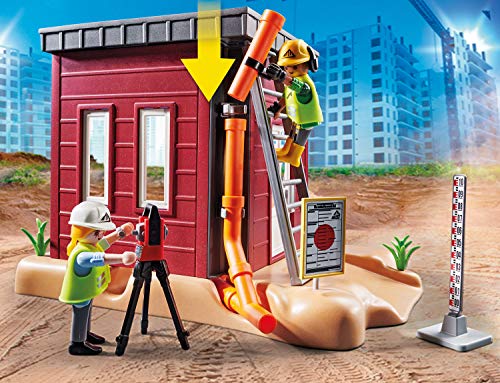 Playmobil City Action Small Excavator with Movable Bucket & 2 Construction Figures (70443) 4