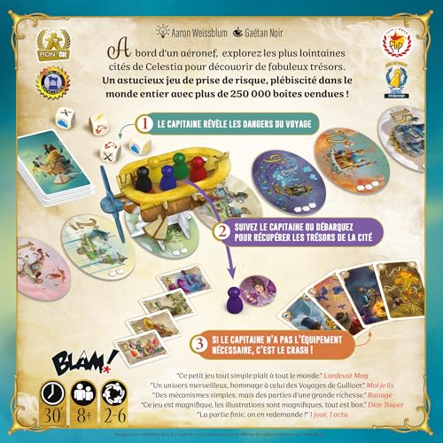 Blackrock Editions Celestia Card Game for 2-6 Players, Ages 8+, 30-Minute Play Time (French Version) 6
