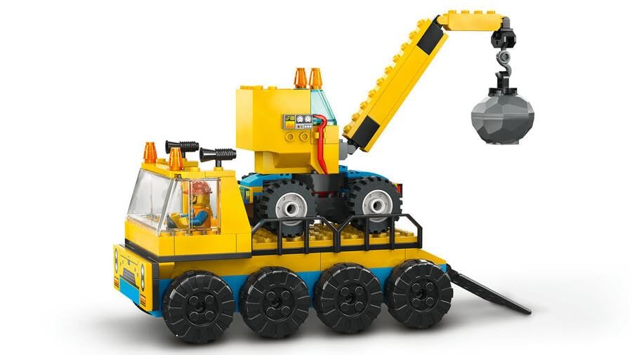 LEGO 60391 City Construction Trucks and Wrecking Ball Crane Playset - 4+ Years 10