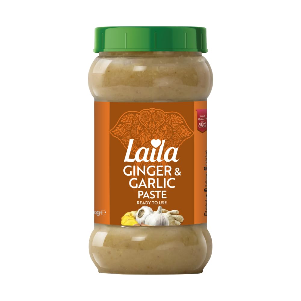 Laila Garlic & Ginger Paste 1 kg - Ready-to-Use Asian Cooking Base