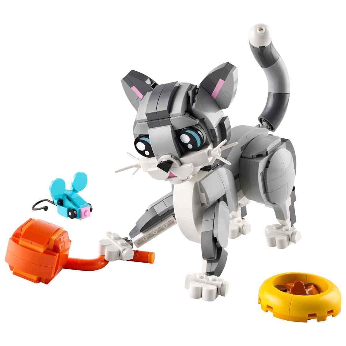 LEGO Creator 3in1 Playful Cat Toy - Buildable Cat, Dog & Pigeon Models for Ages 8+ 4