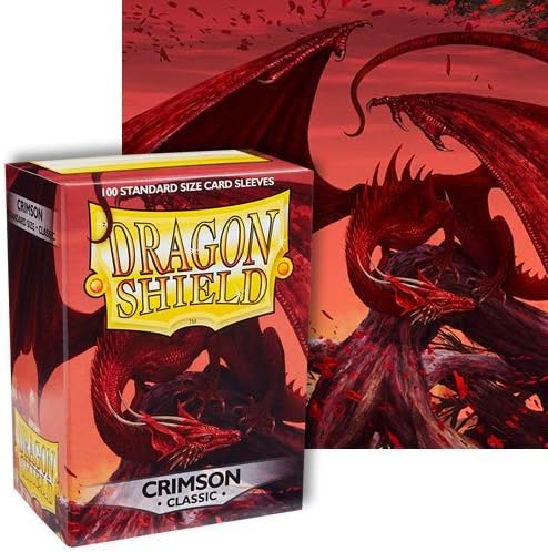 Dragon Shield Classic Standard Size Sleeves 100Pk - Crimson 6