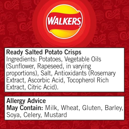 Walkers Ready Salted Crisps 32.5g (Case of 32) 12