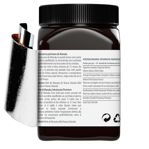 Pure Gold Manuka Honey 525+ MGO Certified - 500g Raw & Unpasteurised - New Zealand Ethically Sourced 3