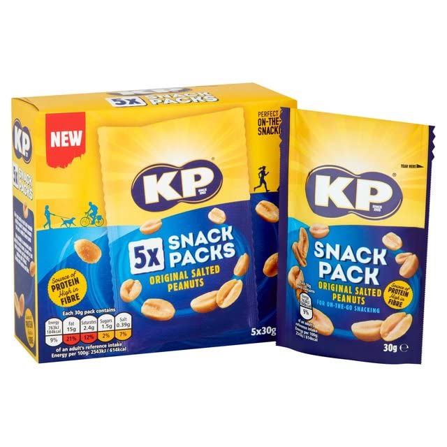 KP Salted Peanuts Multipack, 5 x 30g