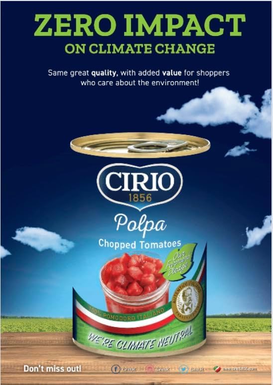 Cirio Peeled Plum Tomatoes 100% Italian, 400g (Pack of 4) 8