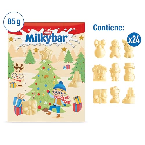 Nestle Milkybar Advent Calendar - 24 Doors with Creamy White Chocolate Treats 4