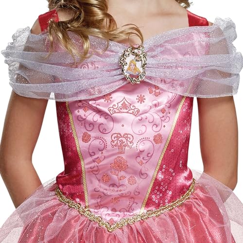 DISGUISE 140589M-EU-6 Aurora Classic (Eu) Dress Up Costume, Girls, Pink and 5