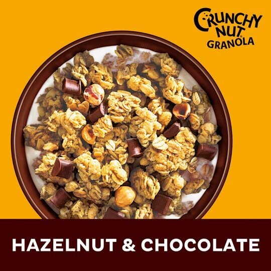 Kellogg's Crunchy Nut Hazelnut & Chocolate Granola Bag 380g 3