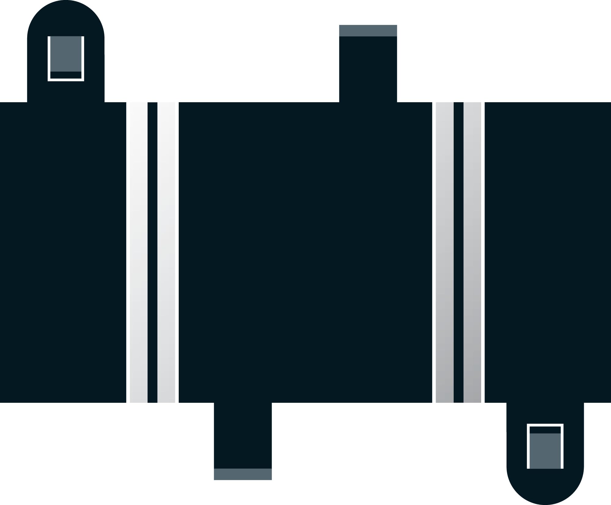 Scalextric C8236 Short Straight Track Accessory (2 Pack) for 1:32 Scale Racing