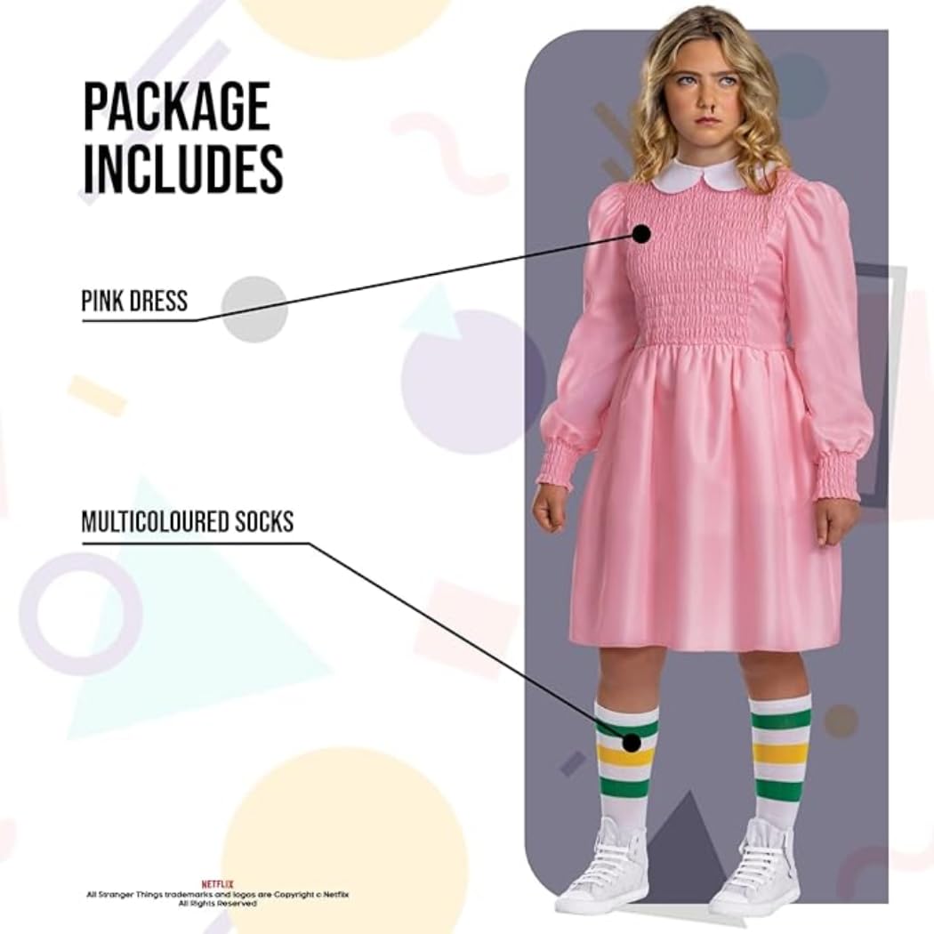 Disguise Eleven Pink Dress Tween Costume - L (10-12) 5