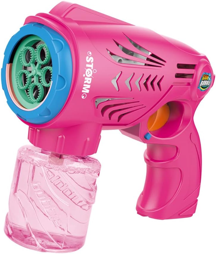 RAM Bubble Gun - 2-in-1 Automatic Bubble Machine with LED Lights for Kids 3