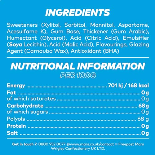 Extra - Zuckerfreier Kaugummi mit Erdbeergeschmack, 30 Packungen (300 Stück) mit Xylitol 10