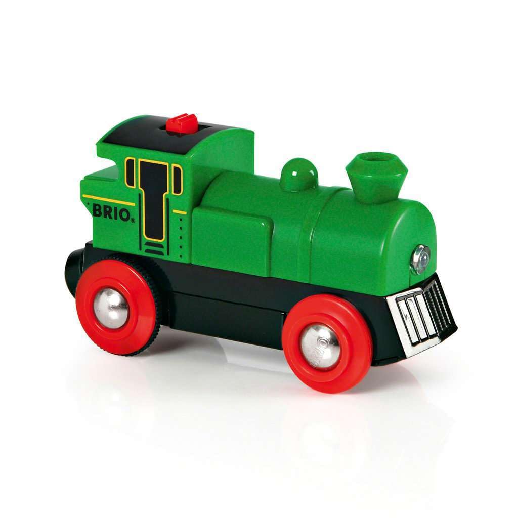 BRIO World Battery Powered Train Engine - Lights, Forward & Reverse, Magnetic Coupling for Ages 3+ 5
