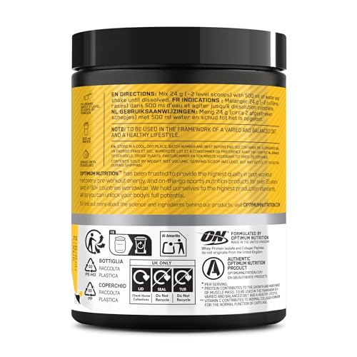 Optimum Nutrition Clear Whey + Collagen Summer Fruit Ice Tea Flavour 240g 11