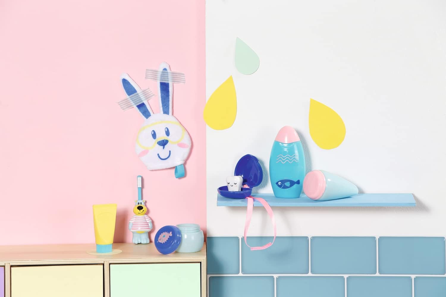 BABY born Bath Fun Set - 8-Piece Bathroom Accessory Playset for Dolls up to 43cm 9