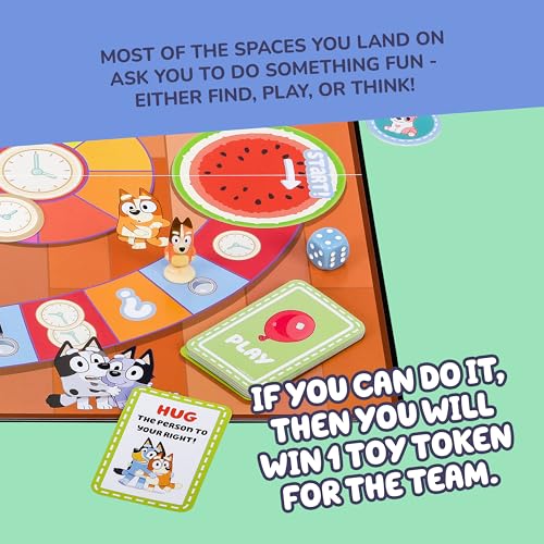 Bluey Scavenger Hunt Game - Cooperative Board Game for Kids with Mini-Figures 11