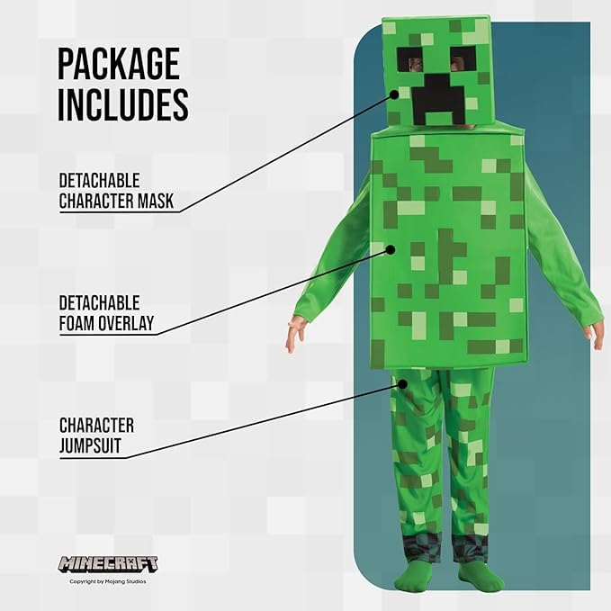 Disguise Minecraft Creeper Costume - Small (4 to 6 Years) 4