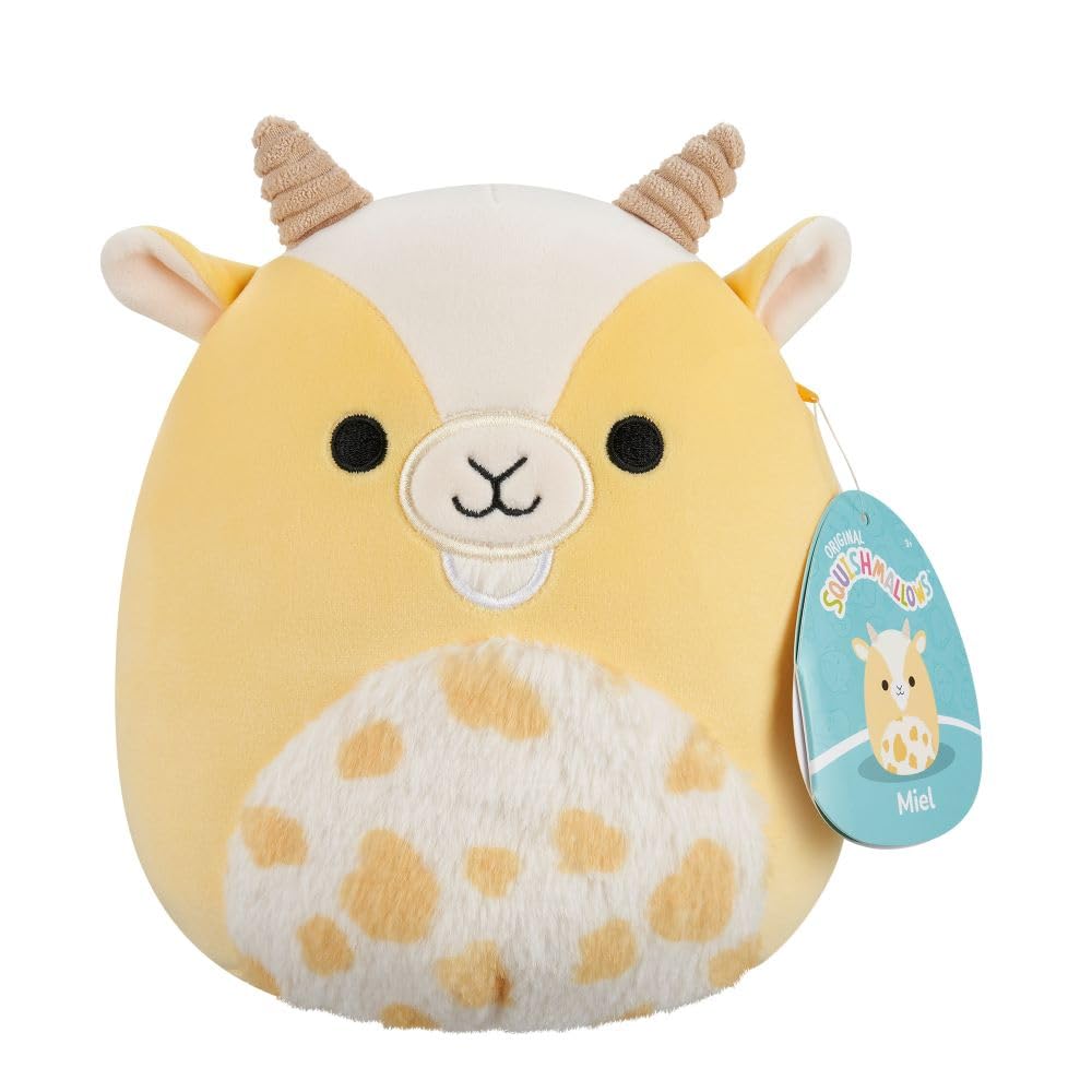 Squishmallows Miel the Yellow Goat Plush - 7.5 Inch Soft Stuffed Animal for Kids 3+ 6