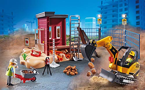 Playmobil 70443 City Action Construcion Piccolo escavatore con benna mobile