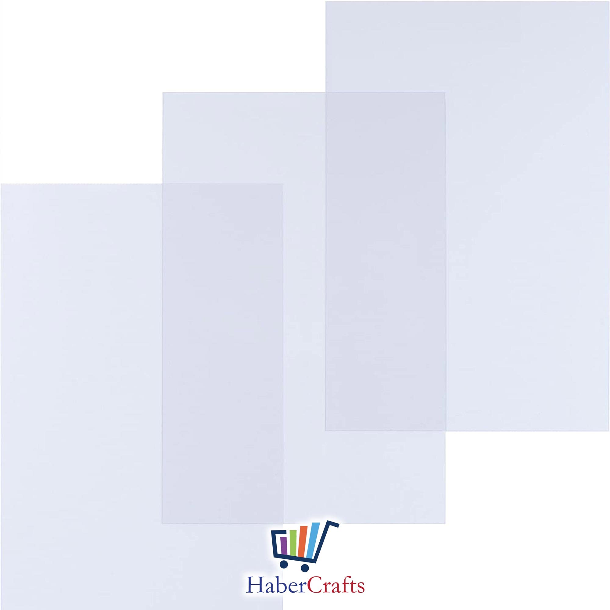 Habercrafts Acetate Sheets - Clear Heavy Duty Binding Covers | 240 Micron Thick | A4 Size | 10 Sheets 6