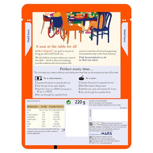 Ben's Original Sticky Rice Mikrowellenreis, Großpackung 6 x 220 g 8