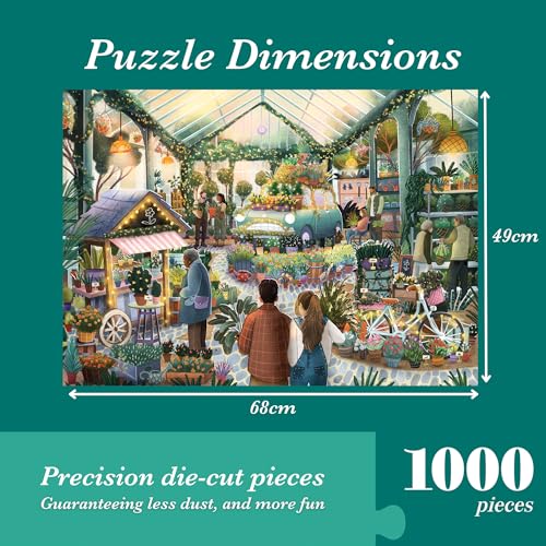 Falcon The Garden Centre 1000 Piece Jigsaw Puzzle - Laura Watkins Illustration 6