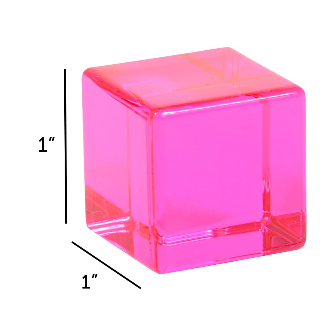 TickiT Gem Cubes - Rainbow Acrylic Stacking Blocks for Toddlers 3+ 3