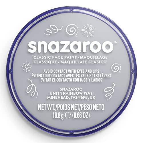 Snazaroo - Light Grey Classic Face Paint (18 ml) Pack of 5 13