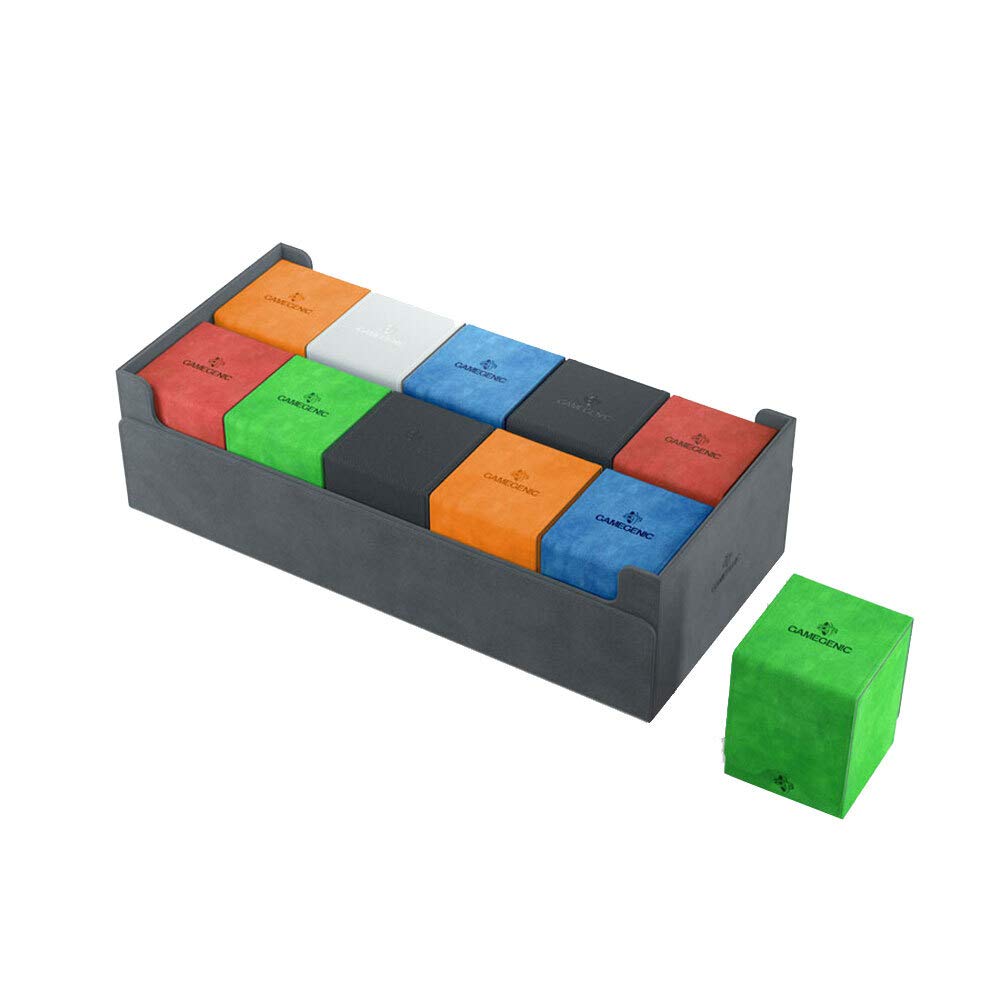 Gamegenic Dungeon 1100+ Convertible Midnight Grey Card Storage Box 5