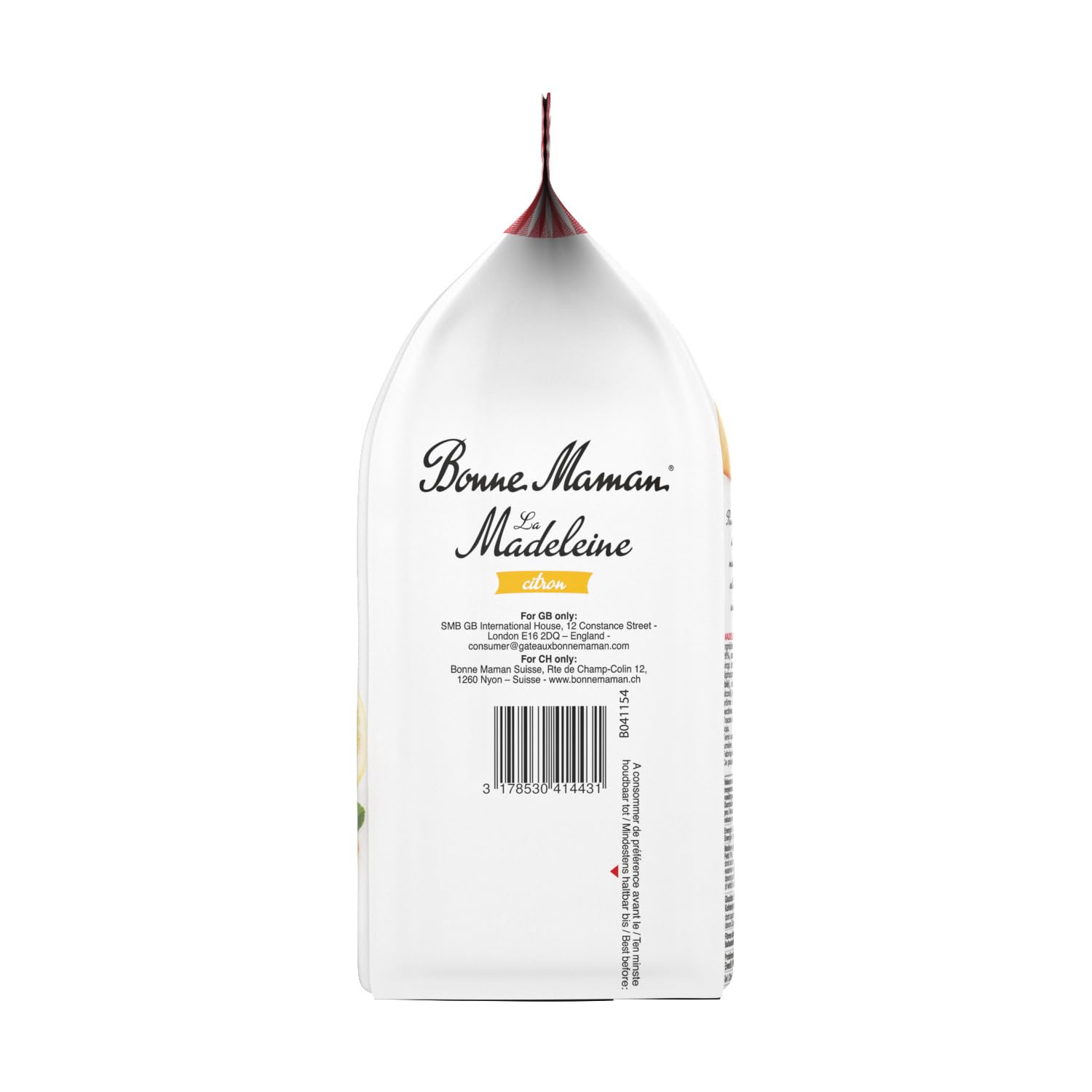 Bonne Maman Original French Lemon Madeleines - Madeleines au Citron - 12 Pack