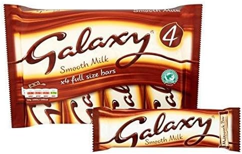 Galaxy Smooth Milk Chocolate Bars, Sharing Pack, 4 x 42g 3