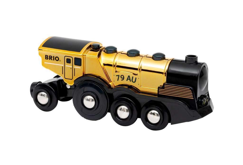 BRIO Mighty Gold Action Locomotive Battery-Powered Wooden Toy Train for Kids - BRIO World Add-On 4
