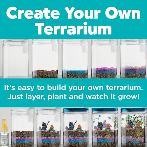 Creativity for Kids Grow 'N Glow Terrarium Kit - DIY Miniature Garden with Glow-in-the-Dark Stickers 10
