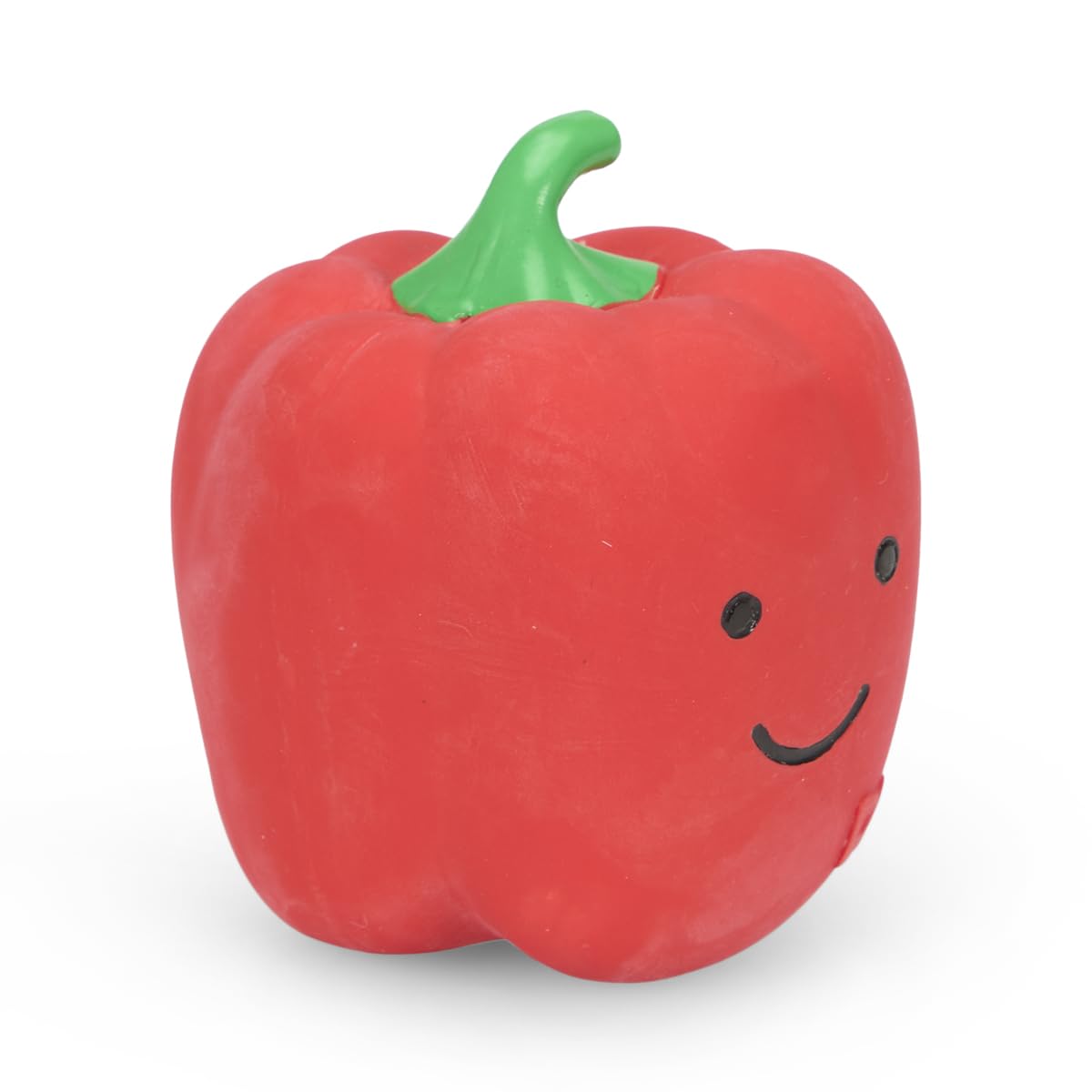 Petface Foodie Faces Red Pepper Latex Dog Toy with Squeaker | Small Size | Natural Rubber 5