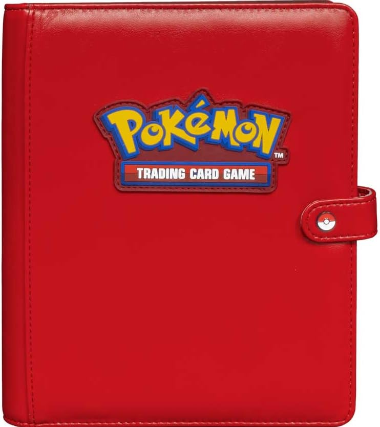 Ultra Pro Premium Red Snap Binder for Pokémon - 20 Page 4-Pocket Album with Enamel Poké Ball Snap 3
