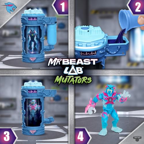 MrBeast Lab Hyper Fusion Mutators - Lightning Panther Action Figure for Kids 5+ 4