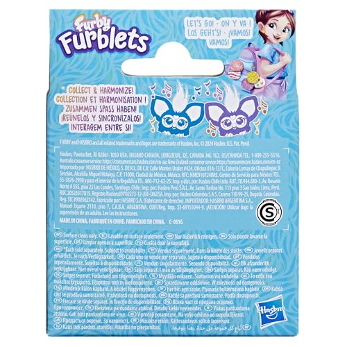 Furby Furblets Hoo-Lah Mini Electronic Plush Toy - 45+ Island Sounds | Keychain Clip | Ages 6+ 4