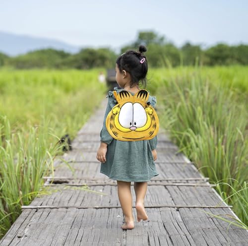 CYP BRAND Garfield Plush Face Design Kids Backpack 6