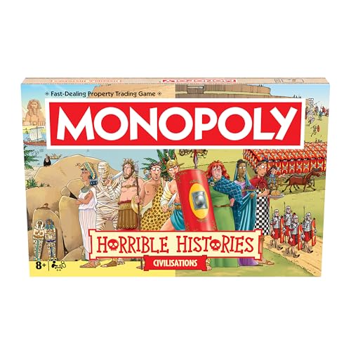 Winning Moves Horrible Histories Ancient Civilisations Monopoly Classic Edition Board Game | 2-6 Players | Ages 8+ 2